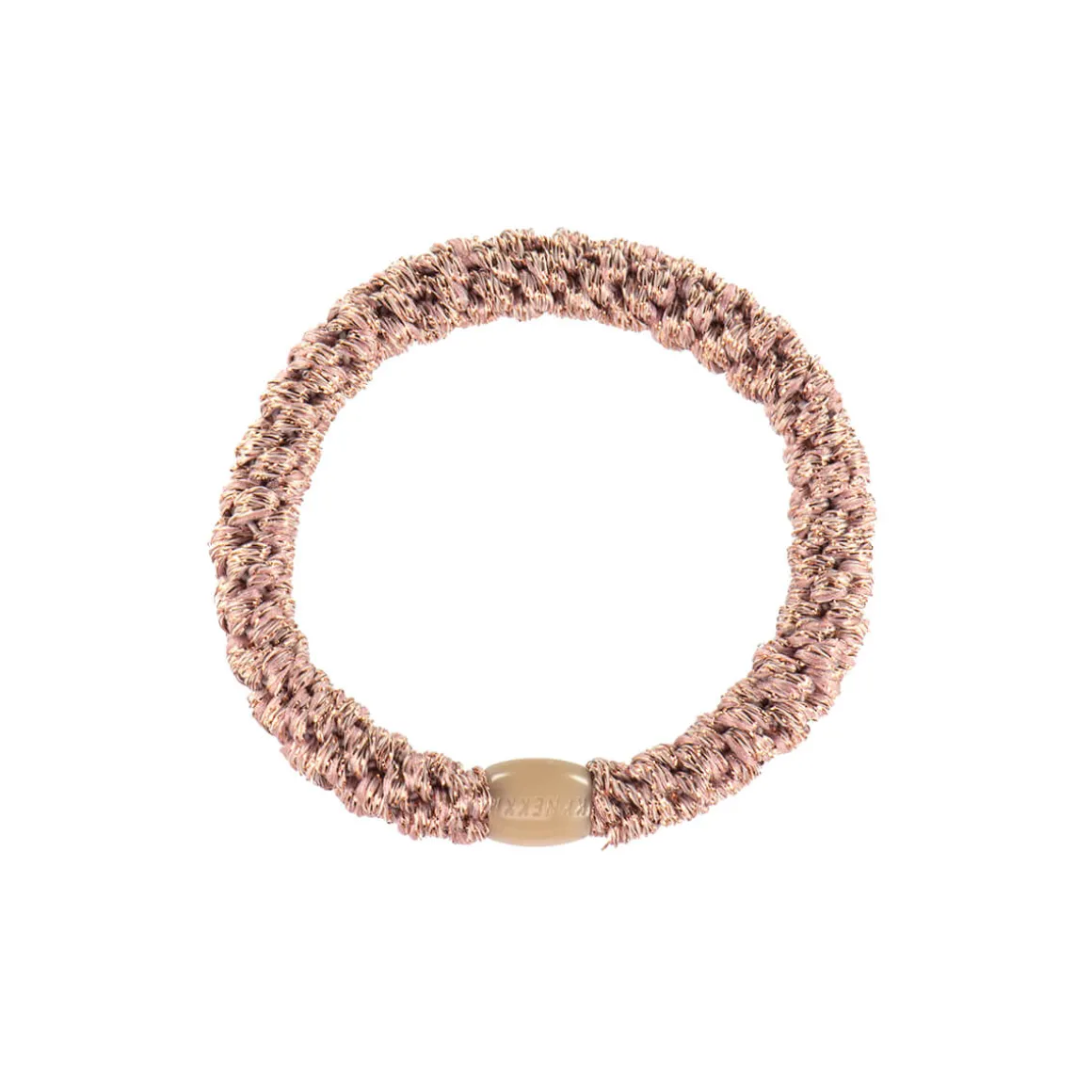 Kknekki Snag Free Hair Band in Dusty Pink Glitter by Bon Dep