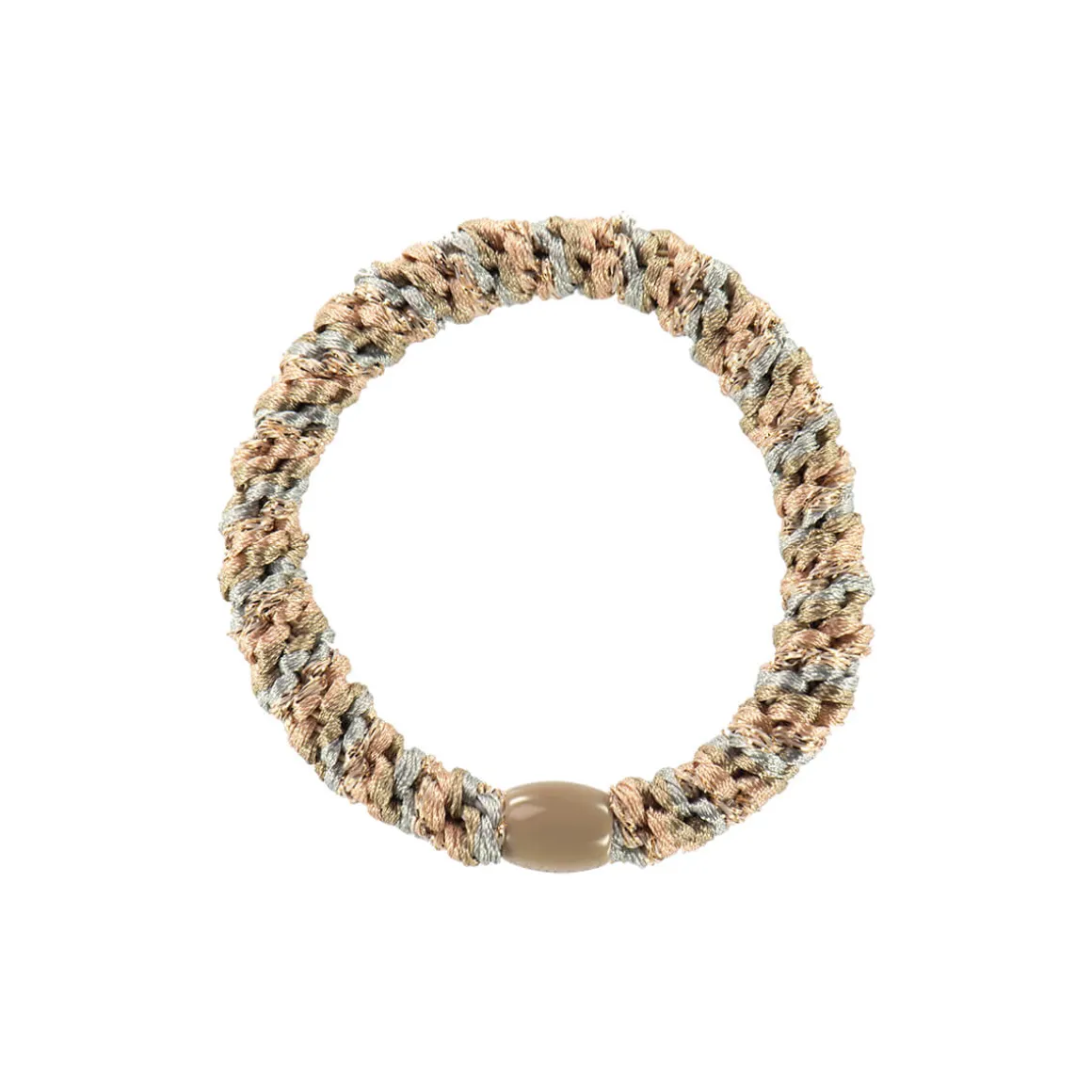 Kknekki Snag Free Hair Band in Dusty Grey / Beige Glitter by Bon Dep