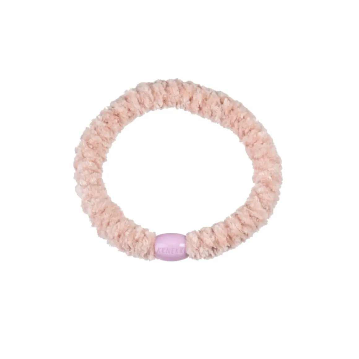 Kknekki Velvet Hair Band in Dusty Light Pink by Bon Dep