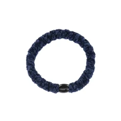 Kknekki Velvet Hair Band in Navy by Bon Dep