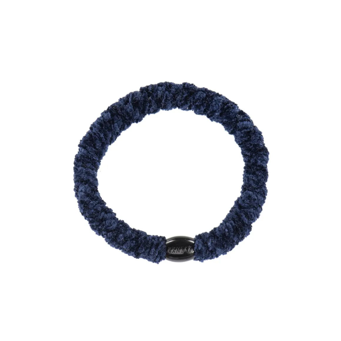 Kknekki Velvet Hair Band in Navy by Bon Dep