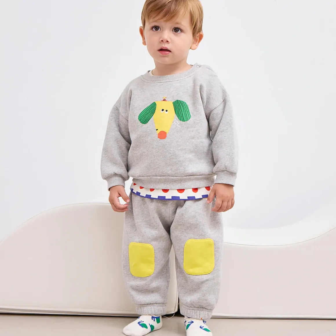 Knee Patches Baby Sweatpants by Bobo Choses