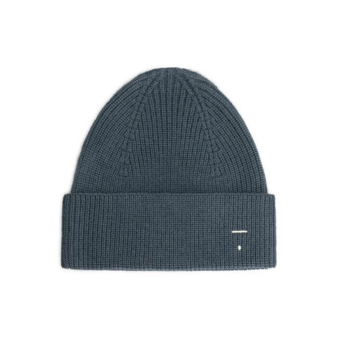 Knitted Beanie in Blue Grey by Gray Label
