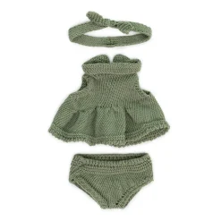 Knitted Dress & Headband Doll Outfit (21cm) by Miniland
