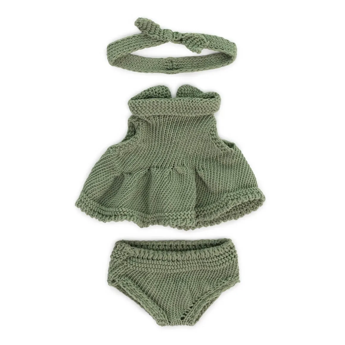 Knitted Dress & Headband Doll Outfit (21cm) by Miniland