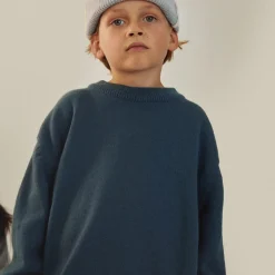 Knitted Jumper in Blue Grey by Gray Label