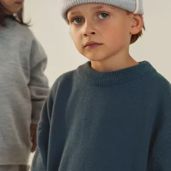 Knitted Jumper in Blue Grey by Gray Label