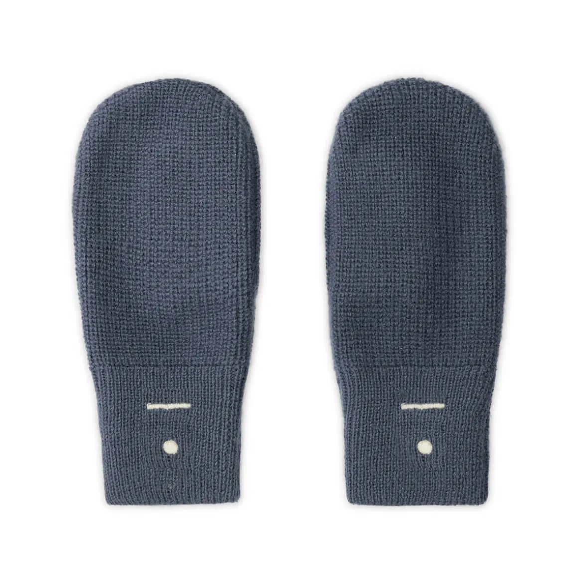 Knitted Mittens in Blue Grey by Gray Label
