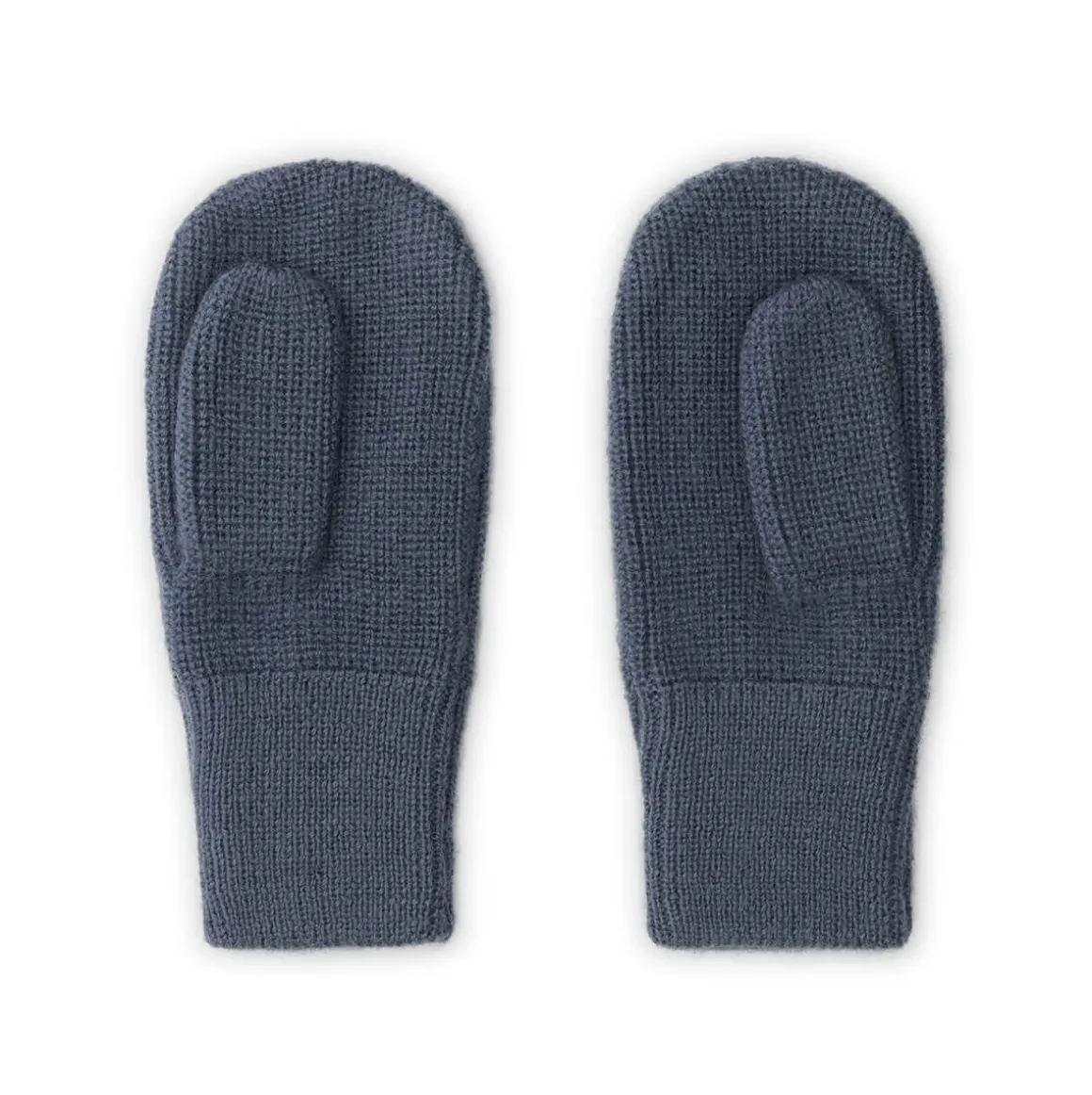Knitted Mittens in Blue Grey by Gray Label