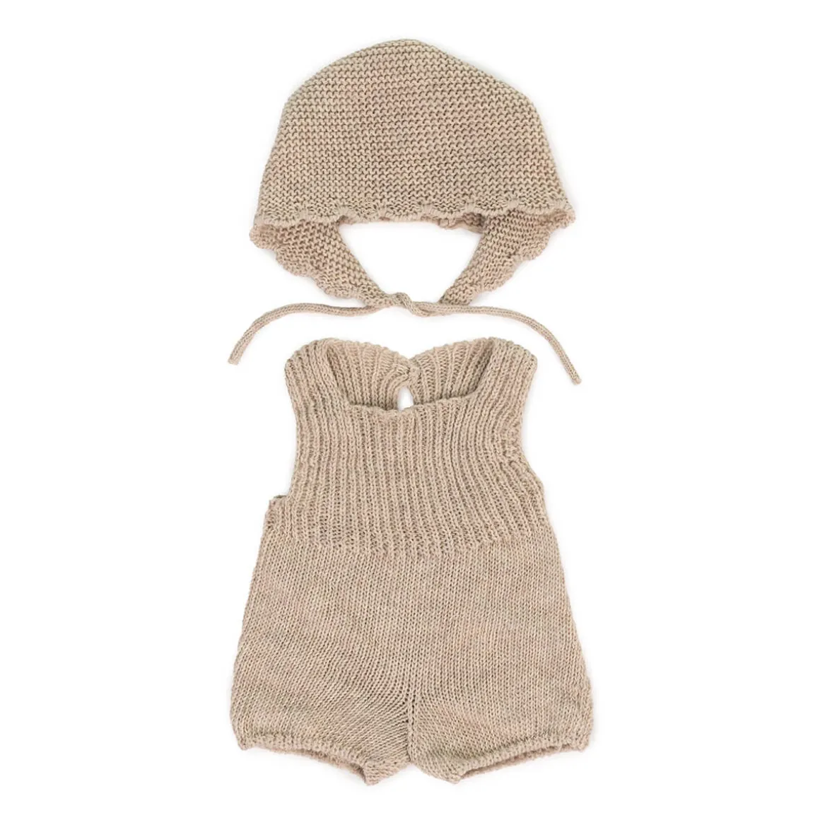 Knitted Romper & Bonnet Doll Outfit (38cm) by Miniland