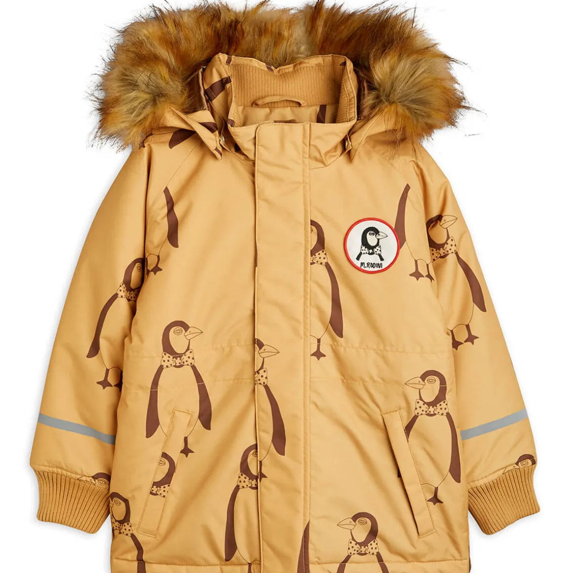 K2 Penguin Parka in Beige by Mini Rodini
