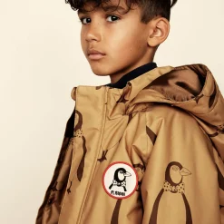 K2 Penguin Parka in Beige by Mini Rodini