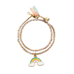 Kumihimo Rainbow You And Me Twin Bracelets Craft Kit by Djeco