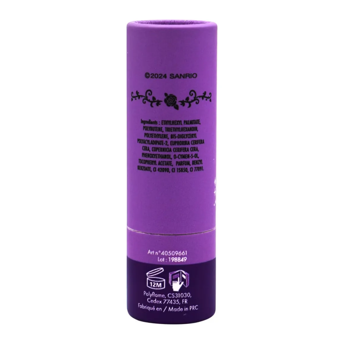 Kuromi Rose Tinted Coconut Lip Balm by Take Care