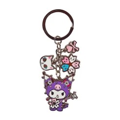 Kuromi Sakura Festival Enamel Charm Keyring by Tokidoki
