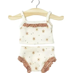 Lace Trim Girl's Underwear Set (34cm Doll) in Winter Flowers by Minikane