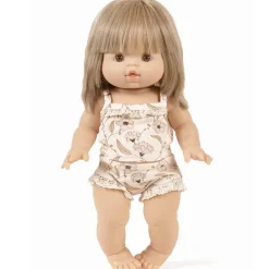 Lace Trim Girl's Underwear Set (34cm Doll) in Janelle Print by Minikane