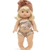 Lace Trim Girl's Underwear Set (34cm Doll) in Nausicaa Print by Minikane