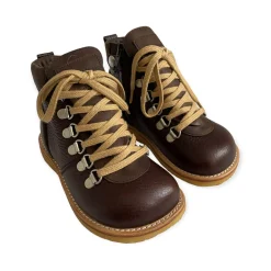 Lace Up Boots With Zipper in Angulus Brown by Angulus - Last One In Stock - 25 EUR