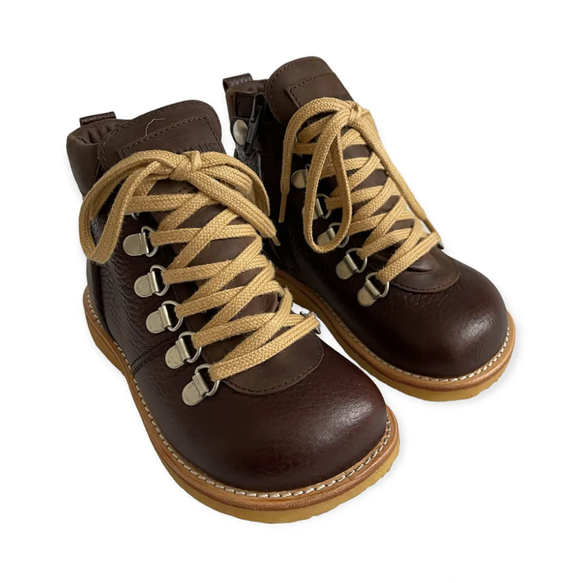Lace Up Boots With Zipper in Angulus Brown by Angulus - Last One In Stock - 25 EUR