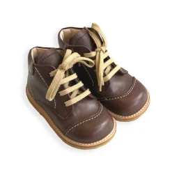 Lace Up Starter Boots in Angulus Brown (Contrast Stitching) by Angulus - Last One In Stock - 20 EUR