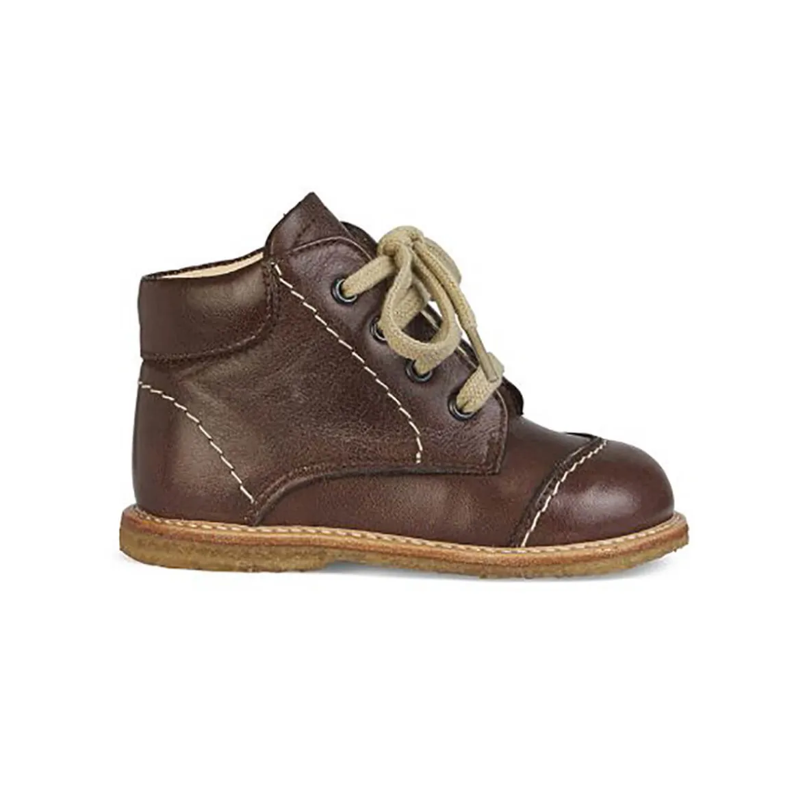 Lace Up Starter Boots in Angulus Brown (Contrast Stitching) by Angulus - Last One In Stock - 20 EUR
