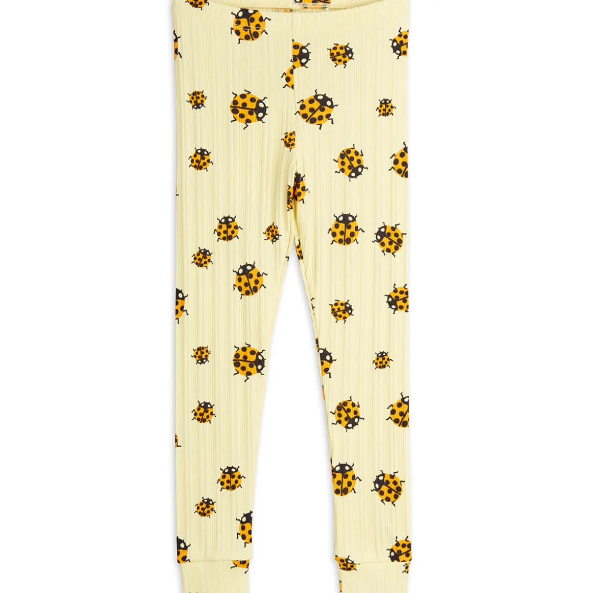 Ladybugs AOP Leggings in Yellow by Mini Rodini