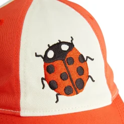 Ladybugs Embroidered Cap by Mini Rodini