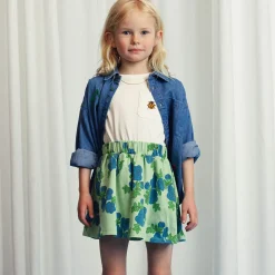 Ladybugs Embroidered T Shirt in Off White by Mini Rodini