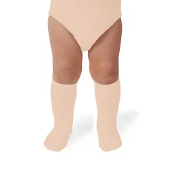 La Haute Ribbed Knee High Socks in Sorbet by Collegien