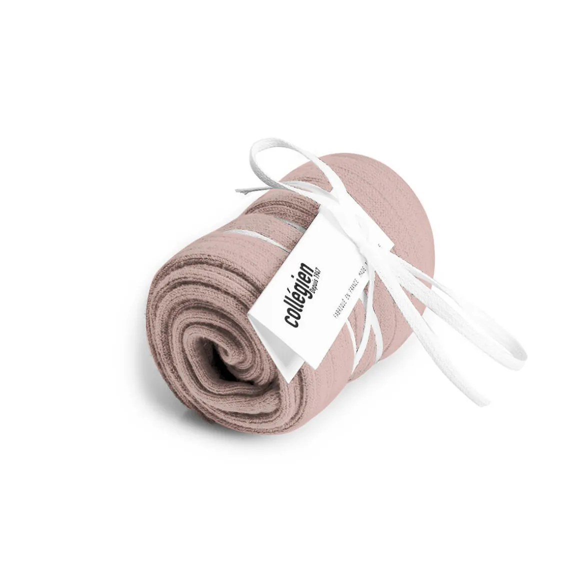 La Haute Ribbed Knee High Socks in Vieux Rose by Collegien