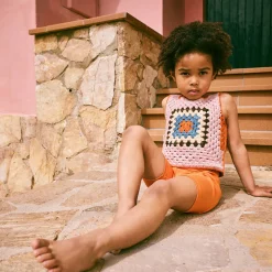 Lake House Vest in Parfait by Misha & Puff