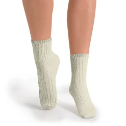 La Mini Ribbed Ankle Socks in Doux Agneaux by Collegien