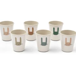 Lana Cups Set in Bunny / Sandy (6 Pack) by Liewood