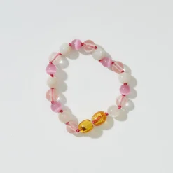 Lara Kids Bracelet in Cherry Quartz by Nirrimis