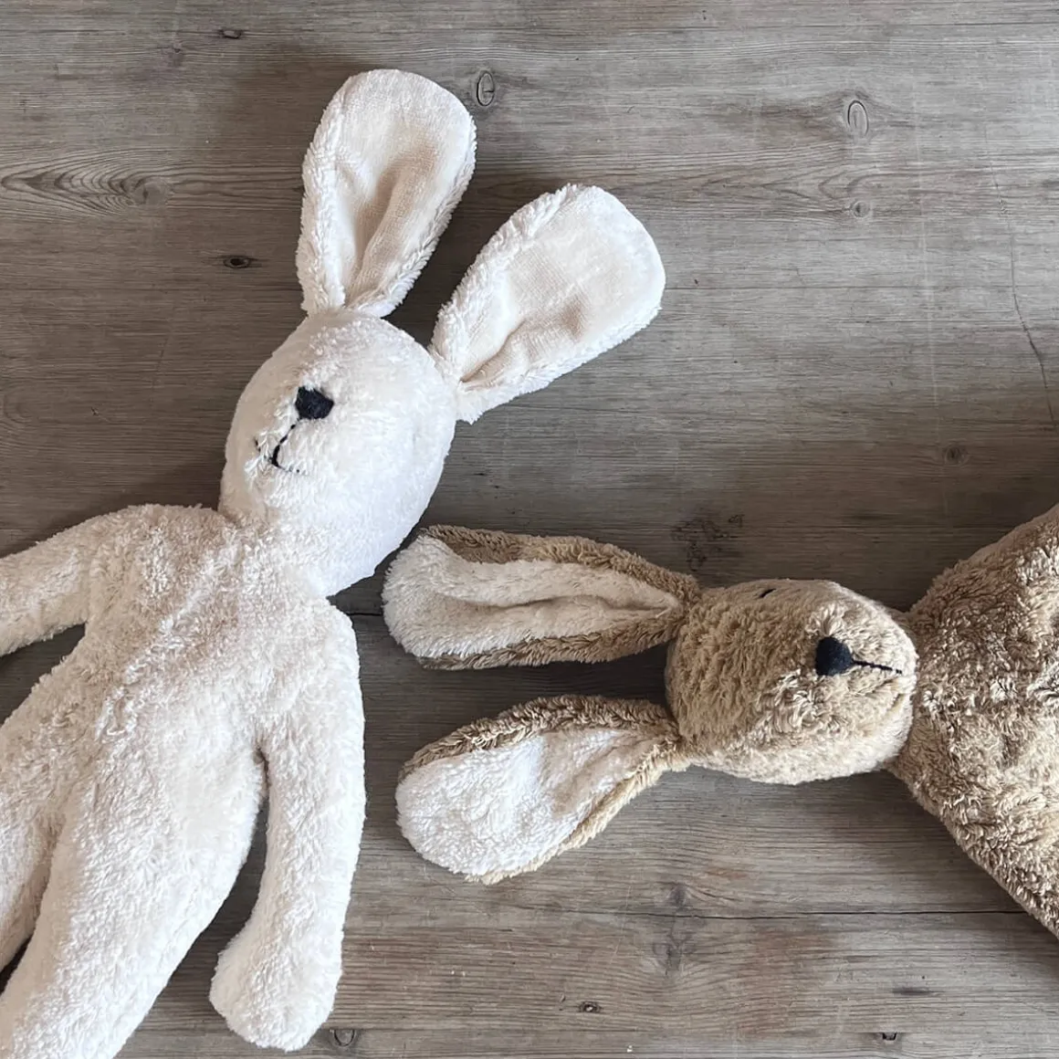 Large Beige Rabbit Floppy Animal Soft Toy by Senger Naturwelt