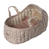 Large Carrycot in Off White (27cm) by Maileg