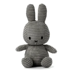 Large Corduroy Miffy in Grey (33cm) by Bon Ton Toys