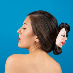 Large Face Hair Claw in White by Coucou Suzette