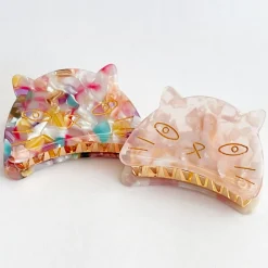 Large Kitty Hair Claw in Multi by Hello Sakura