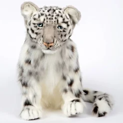 Large Snow Leopard Cub Sitting (48cm) by Hansa