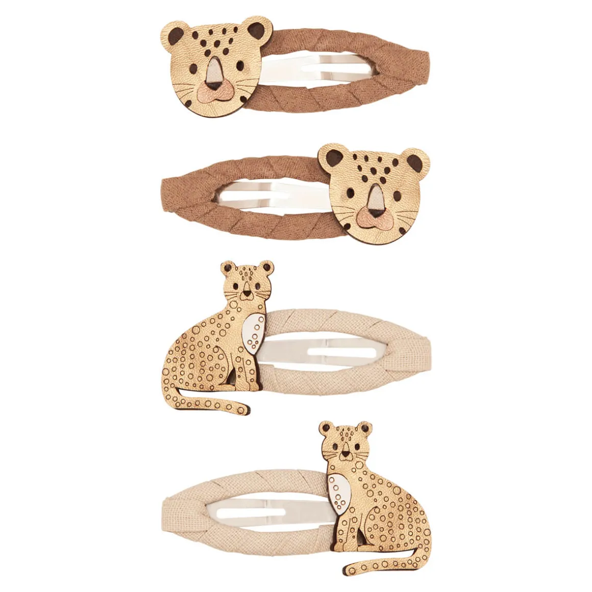 Larry Leopard Clic Clac Hair Clips by Mimi & Lula