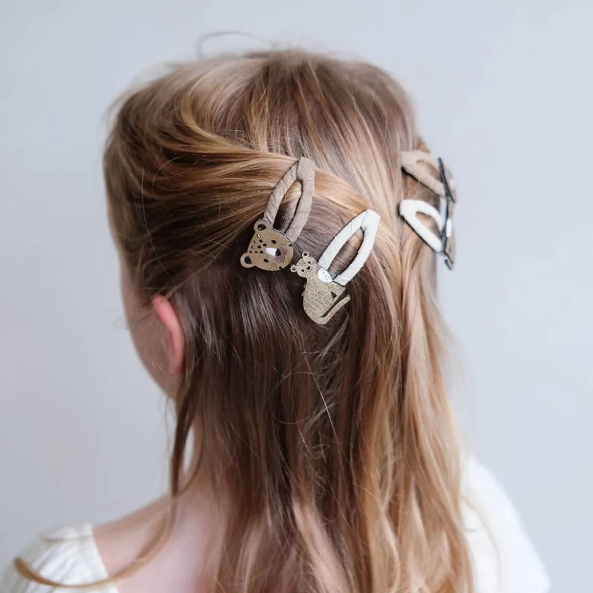 Larry Leopard Clic Clac Hair Clips by Mimi & Lula