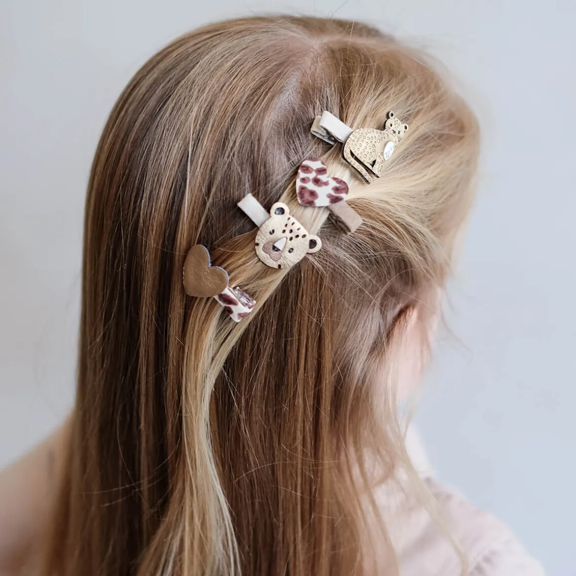 Larry Leopard Mini Clips by Mimi & Lula