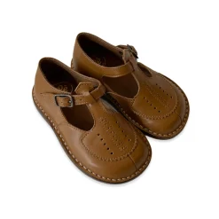 Laura Perforated Sandals in Heritage Tan by PèPè