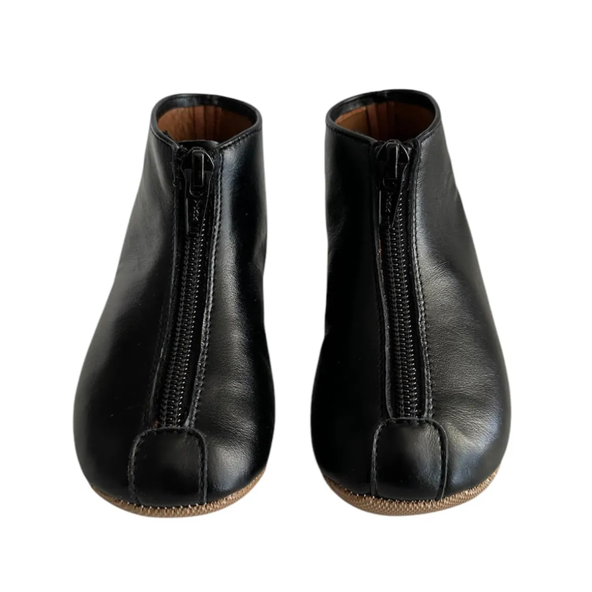 Leather Booties in Black by PèPè