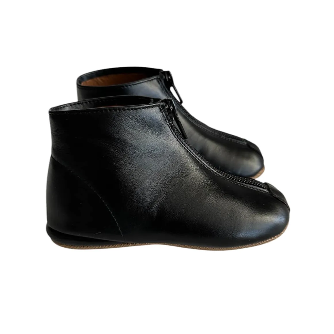Leather Booties in Black by PèPè