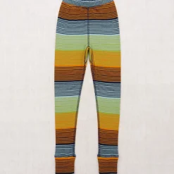 Legging With Rib Cuff in Sunset Stripe by Misha & Puff