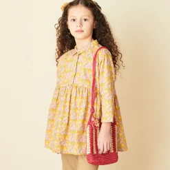 Lemon Balm Tunic Top in Liberty Floral Pink / Yellow by Caramel