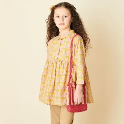 Lemon Balm Tunic Top in Liberty Floral Pink / Yellow by Caramel